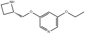 Pyridine, 3-[(2S)-2-azetidinylmethoxy]-5-ethoxy- (9CI) 结构式