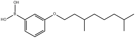 3-(3,7-二甲基辛氧基)苯硼酸 结构式