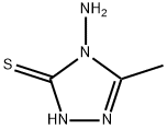 4-氨基-5-甲基-4H-3-巯基-1,2,4-三唑 结构式
