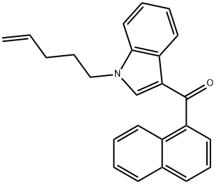 1-NAPHTHALENYL[1-(4-PENTEN-1-YL)-1H-INDOL-3-YL]METHANONE 结构式