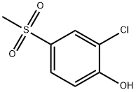 2-氯-4-(甲基磺酰基)苯酚 结构式