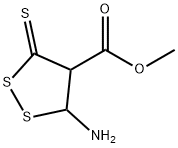 1,2-Dithiolane-4-carboxylicacid,3-amino-5-thioxo-,methylester(9CI) 结构式