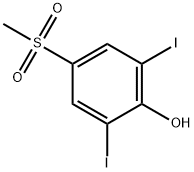 2,6-DIIODO-4-(METHYLSULFONYL)-PHENOL 结构式