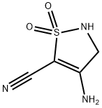 5-Isothiazolecarbonitrile,  4-amino-2,3-dihydro-,  1,1-dioxide 结构式