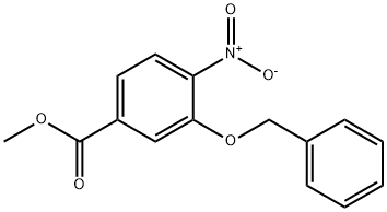 3-(苄氧基)-4-硝基苯甲酸甲酯 结构式