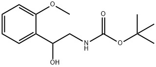 [2-HYDROXY-2-(2-METHOXYPHENYL)ETHYL]-CARBAMIC ACID 1,1-DIMETHYLETHYL ESTER 结构式