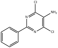 4,6-DICHLORO-2-PHENYLPYRIMIDIN-5-AMINE 结构式