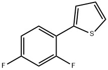 2-(2,4-二氟苯基)噻吩 结构式