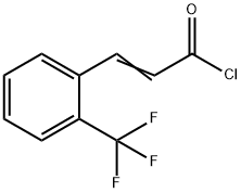 3-(2-三氟甲基-苯基)-丙烯酰氯 结构式