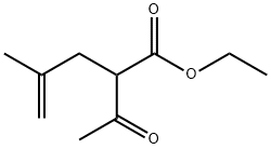2-乙酰基-4-甲基-4-戊烯酸乙酯 结构式