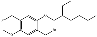 1,4-二(溴甲基)-2-甲氧基-5-(2-乙基己氧基)苯 结构式