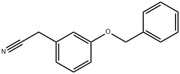3-苯甲氧基苯乙腈 结构式