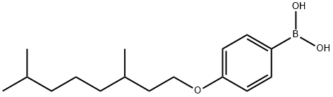 4-(3,7-二甲基辛氧基)苯硼酸 结构式