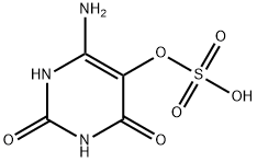 SULFURIC ACID MONO-(4-AMINO-2,6-DIHYDROXY-PYRIMIDIN-5-YL) ESTER 结构式