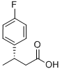 (S)-3-(4-FLUOROPHENYL)BUTANOIC ACID 结构式