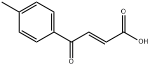 trans-3-(4-甲基苯甲酰)丙烯酸 结构式
