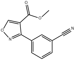 4-Isoxazolecarboxylicacid,3-(3-cyanophenyl)-,methylester(9CI) 结构式