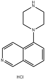 5-(1-哌嗪基)-异喹啉盐酸盐 结构式