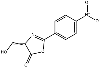 5(4H)-Oxazolone,  4-(hydroxymethylene)-2-(4-nitrophenyl)- 结构式