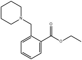 Benzoic acid, 2-(1-piperidinylMethyl)-, ethyl ester 结构式