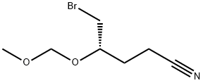 (4S)-5-BROMO-4-(METHOXYMETHOXY)-PENTANE NITRILE 结构式