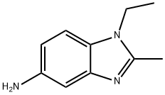 1-乙基-2-甲基-1H-苯并[D]咪唑-5-胺 结构式