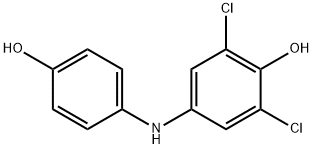 2,6-二氯-4-((4-羟苯基)氨基)苯酚 结构式
