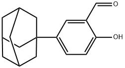 5-(1-金刚烷基)-2-羟基苯甲醛 结构式