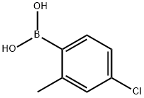 4-氯-2-甲基苯硼酸 结构式