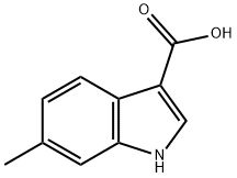 6-甲基-3-吲哚甲酸 结构式