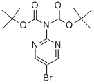 2-[双(叔丁氧羰基)氨基]-5-溴嘧啶 结构式