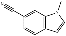 1-甲基-1H-吲哚-6-甲腈 结构式