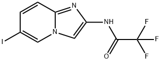2,2,2-三氟-N-(6-碘-咪唑并[1,2-A]吡啶)乙酰胺 结构式
