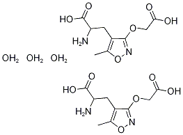 (R,S)-2 -氨基- 3 - [3 - (羧基甲氧基)- 5 -甲基异唑- 4 -基]羧酸 结构式