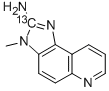 2-Amino-3-methyl-3H-imidazo[4,5-F]quinoline-2-13C 结构式