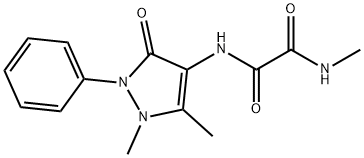 N-(2,3-Dihydro-1,5-dimethyl-3-oxo-2-phenyl-1H-pyrazol-4-yl)-N'-methylethanediamide 结构式