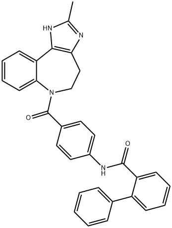 CONIVAPTAN 结构式