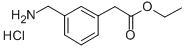 3-aminomethylphenylacetic acid ethyl ester(HCl) 结构式