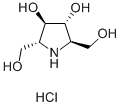 (2R,3R,4R,5R)-3,4-二羟基-2,5-吡咯烷二甲醇盐酸盐 结构式