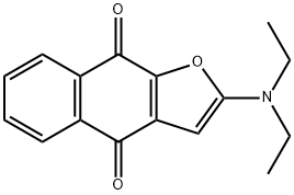 Naphtho[2,3-b]furan-4,9-dione,  2-(diethylamino)- 结构式