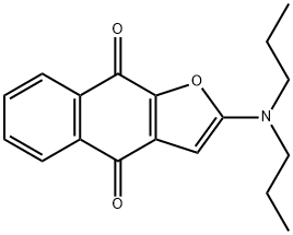 Naphtho[2,3-b]furan-4,9-dione,  2-(dipropylamino)- 结构式