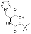 BOC-3-(1-PYRAZOLYL)-L-ALANINE ; L-N-BOC-3-PYRAZOL-1-YL-ALANINE 结构式