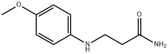 3-[(4-甲氧基苯基)氨基]丙酰胺 结构式