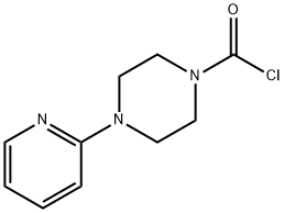 4-PYRIDIN-2-YL-PIPERAZINE-1-CARBONYL CHLORIDE 结构式