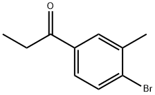 1-(4-Bromo-3-methylphenyl)propan-1-one 结构式
