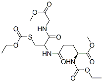 N2-Ethoxycarbonyl-N5-[1-[(carboxymethyl)carbamoyl]-2-(ethoxycarbonylthio)ethyl]-L-glutamine dimethyl ester 结构式