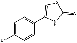 4-(4-溴苯基)-2-巯基噻唑 结构式