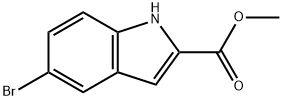 5-溴吲哚-2-甲酸甲酯 结构式