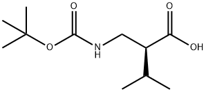 BOC-(S)-2-氨甲基-3-甲基丁酸 结构式