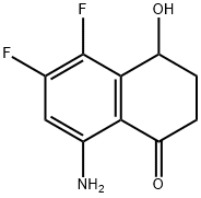 1(2H)-Naphthalenone, 8-amino-5,6-difluoro-3,4-dihydro-4-hydroxy- (9CI) 结构式